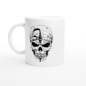 Black and White Skull Ceramic Mug »