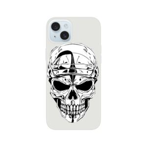 Flexi case Skull logo black and white